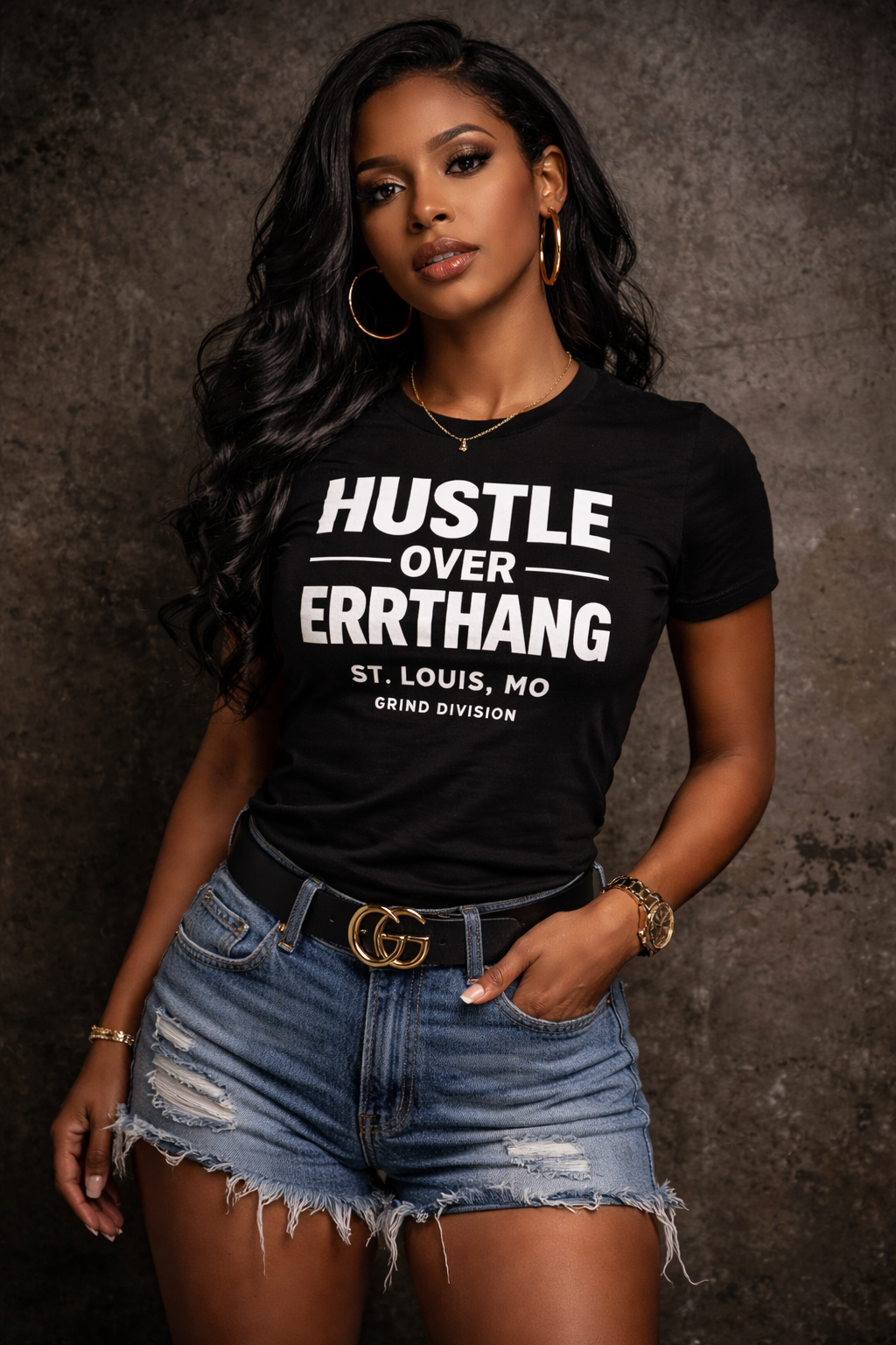 Hustle over ERRTHANG Women’s tee