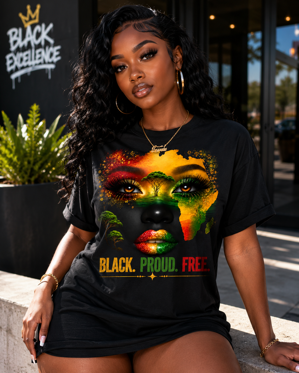 Black Proud Free Tee